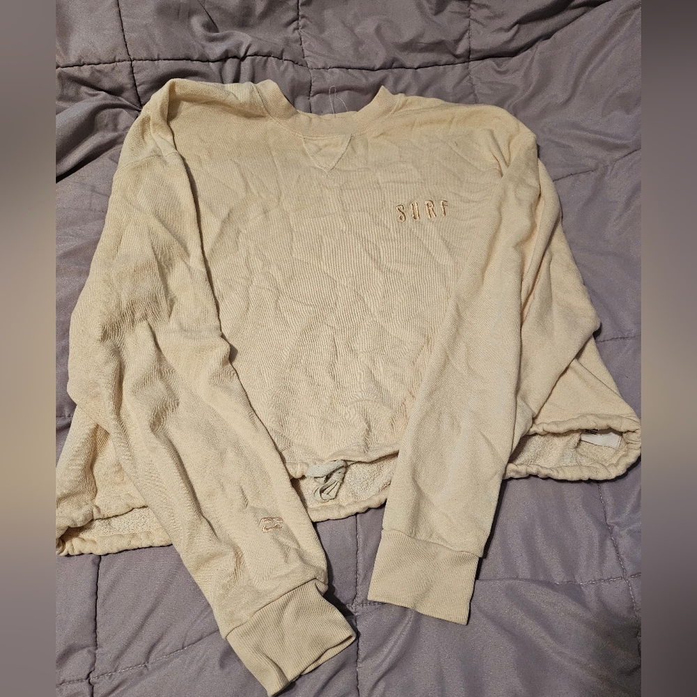 Billabong Light Pink Cropped Sweatshirt